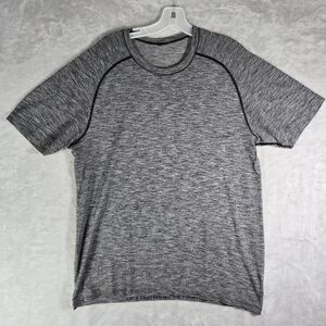Lululemon Metal Vent Tech Short Sleeve Shirt Mens Size L Large Heather Gray